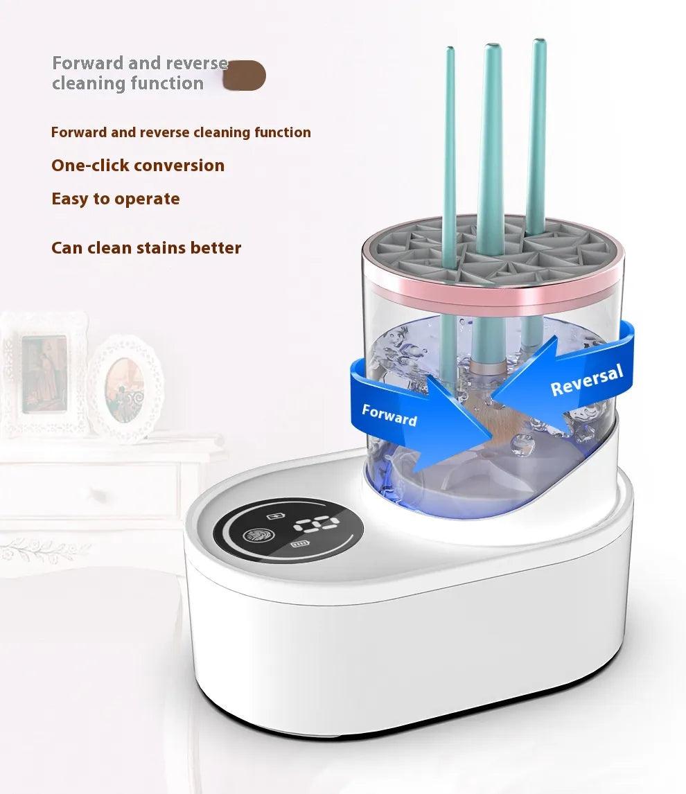 Electric Makeup Brush Cleaner & Dryer – USB Rechargeable & Fast Drying