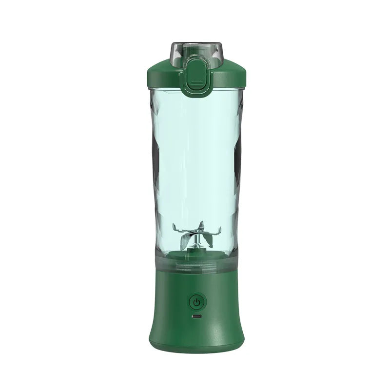 Portable Blender Juicer – 6-Blade Personal Smoothie Maker with USB Rechargeable Battery