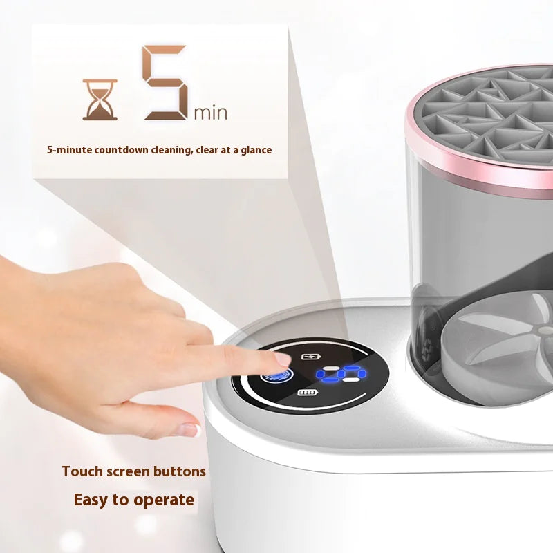 Electric Makeup Brush Cleaner & Dryer – USB Rechargeable & Fast Drying