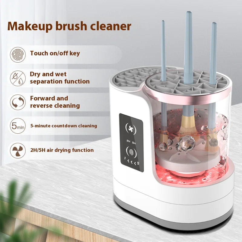Electric Makeup Brush Cleaner & Dryer – USB Rechargeable & Fast Drying