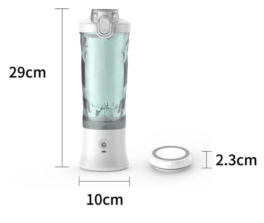 Portable Blender Juicer – 6-Blade Personal Smoothie Maker with USB Rechargeable Battery
