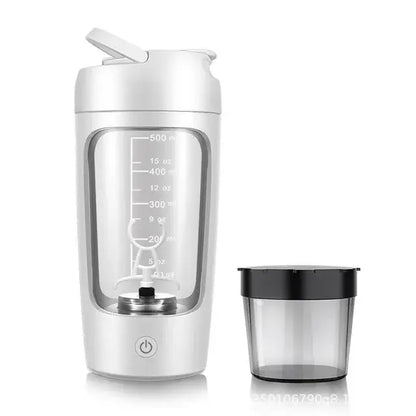 Electric Portable Whey Protein Shaker Bottle – USB Rechargeable & Self-Stirring