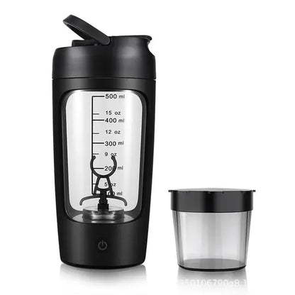Electric Portable Whey Protein Shaker Bottle – USB Rechargeable & Self-Stirring