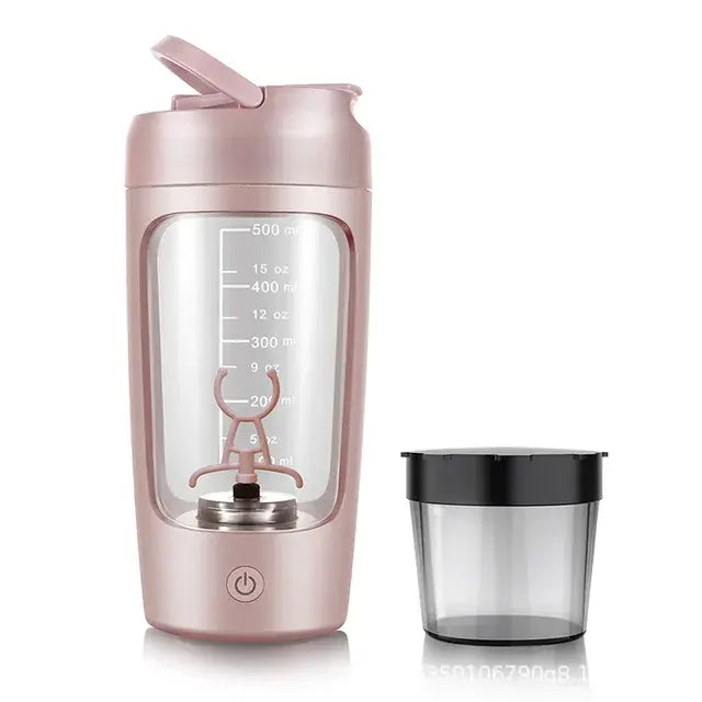 Electric Portable Whey Protein Shaker Bottle – USB Rechargeable & Self-Stirring