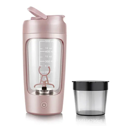 Electric Portable Whey Protein Shaker Bottle – USB Rechargeable & Self-Stirring