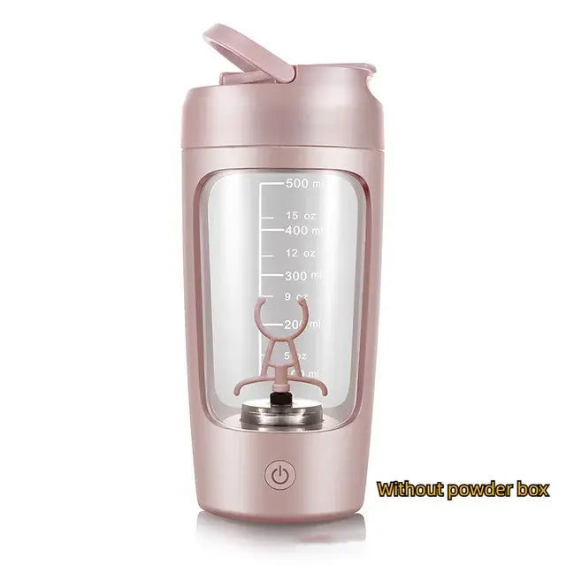 Electric Portable Whey Protein Shaker Bottle – USB Rechargeable & Self-Stirring