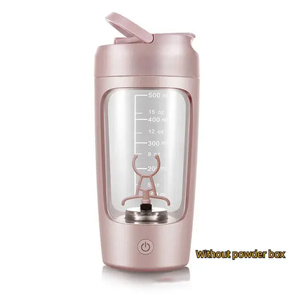 Electric Portable Whey Protein Shaker Bottle – USB Rechargeable & Self-Stirring