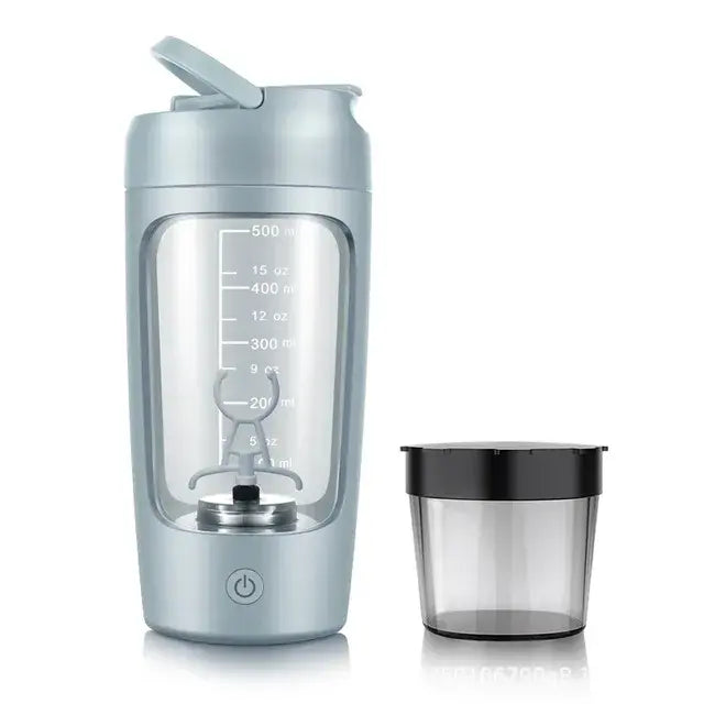 Electric Portable Whey Protein Shaker Bottle – USB Rechargeable & Self-Stirring